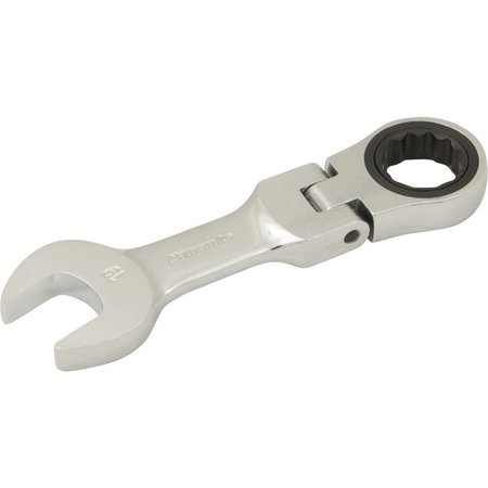 DYNAMIC Tools 19mm Stubby Flex Head Ratcheting Wrench D076319